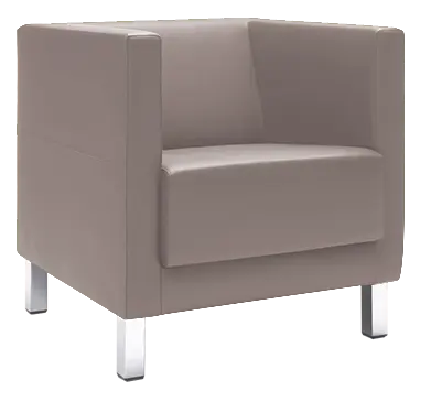 VELA - 1H, křeslo, látka VX EV 14 - látka sv. šedá